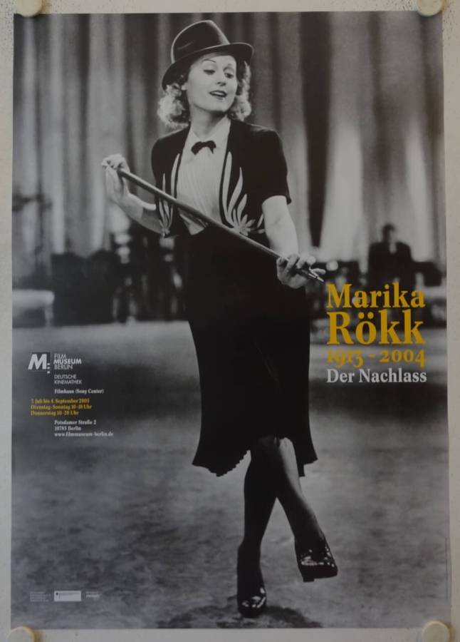 Marika Rökk - Der Nachlass originales deutsches Ausstellungsplakat